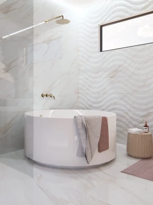 Matte wall tiles ESS.RLV. MT.CALAC GOLD, 30x90 cm, US