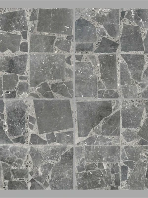 Matētas flīzes FRAMMENTO NERO, 60x60 cm, DG