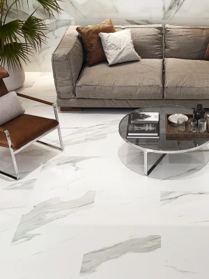 Glancētas flīzes STATUARIO WHITE, 60x120 cm, AM