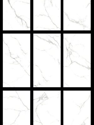 Glancētas flīzes STATUARIO WHITE, 60x120 cm, AM