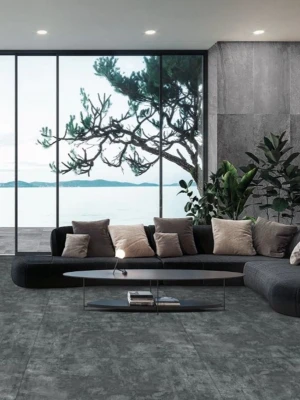 Matētas flīzes ITAKA CEMENT DARK, 60x120 cm, TS