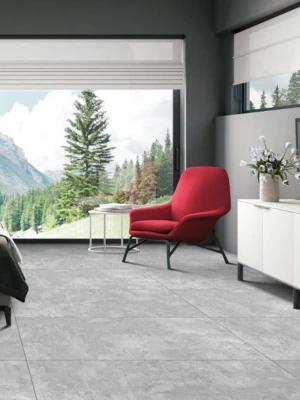 Matētas flīzes ITAKA CEMENT GREY, 60x120 cm, TS