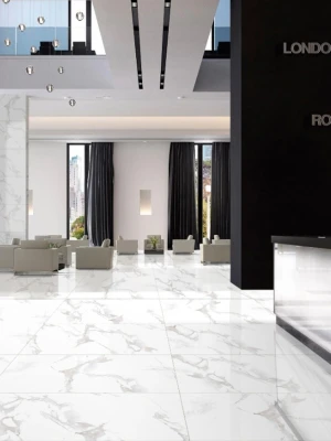 Matētas flīzes MIKONOS WHITE MARBLE SATIN, 60x120 cm, TS