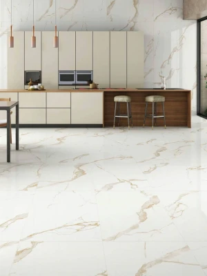 Glancētas flīzes ITALIAN STATUARIO GOLD, 60x120 cm, AM