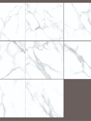 Glossy tiles STATUARIO CLASSIC, 60x60 cm, AM