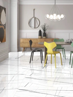 Glancētas flīzes SAIN LAUREN MODERN WHITE, 60x120 cm, TS