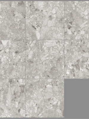 Glancētas flīzes TERRAZZO GREY, 60x60 cm, LE