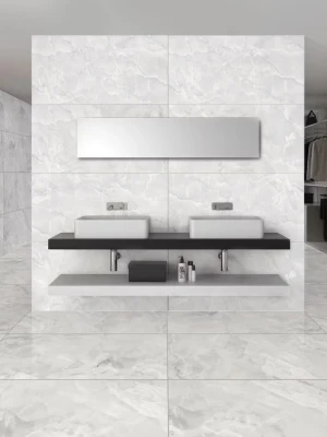 Matētas (sugar) flīzes ONYX SUGAR BIANCO, 60x120 cm, SH