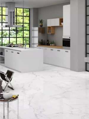 Matētas flīzes WHITE MARBLE, 60x120 cm, DE