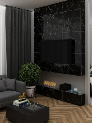 Glancētas flīzes MAXX BLACK MARBLE, 60x60 cm, DE