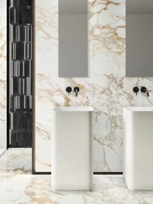 Glancētas flīzes CALACATTA GOLD RECT, 60x120 cm, APE