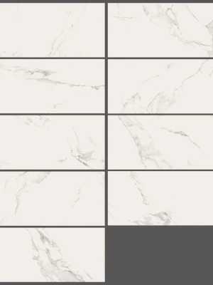 Glancētas flīzes MANDALAY WHITE RECT, 60x120 cm, APE