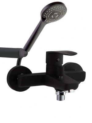 Iebūvējams dušas komplekts ar maisītāju, NEW FLY BLACK MATT