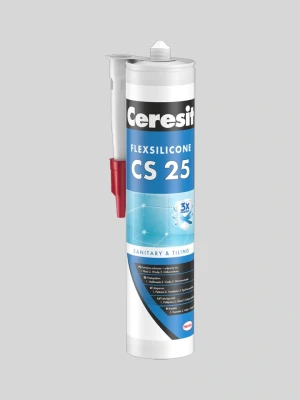 Sanitārais silikons CS25, 280 ml, 04 SILVER