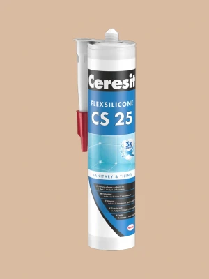 Sanitārais silikons CS25, 280 ml, 46 CARAMEL