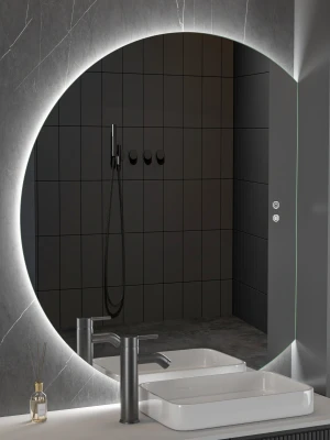 LED spogulis ar apsildes funkciju PORTO Large, 100 x 120 cm, 2700-6500K, 38W, 4296Lm, IP44