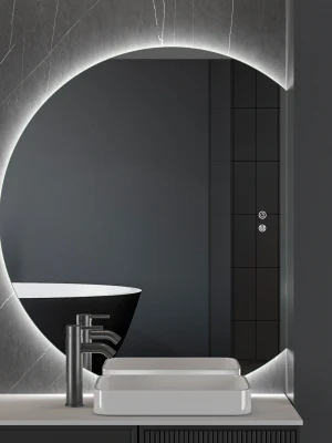 LED spogulis ar apsildes funkciju PORTO Medium, 80 x 100 cm, 2700-6500K, 31W, 3509Lm, IP44