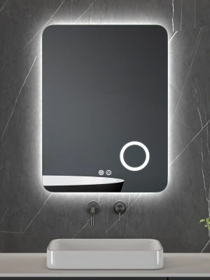 LED spogulis ar apsildes funkciju GLOW, 80 x 60 cm, 2700-6500K, 35W, 3933Lm, IP44