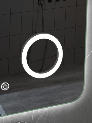 LED spogulis ar apsildes funkciju GLOW, 80 x 60 cm, 2700-6500K, 35W, 3933Lm, IP44