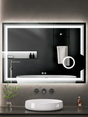 LED spogulis ar apsildes funkciju SPLENDORE, 80 x 110 cm, 2700-6500K, 42W, 4780Lm, IP44