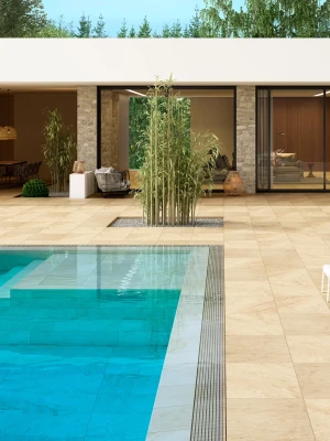 Kāpņu flīzes BEIGE STONE, 120 x 31.7 cm, GR