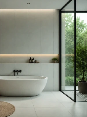 Matte tiles LIMESTONE GREY, 60x120cm, PR
