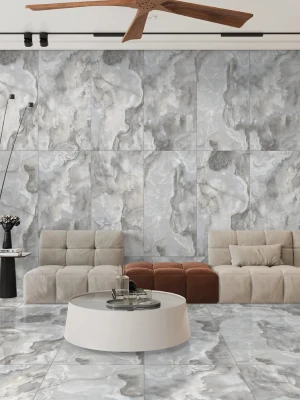 Matētas akmens 60x120cm ONICE SILVER, SR