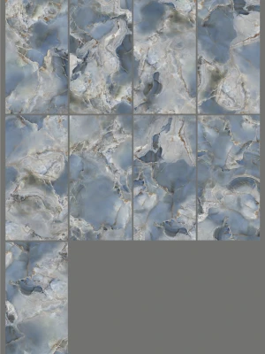 Glancētas flīzes ONICE ACQUA CRISTALLO HIGH-GLOSSY, 60x120cm, SC