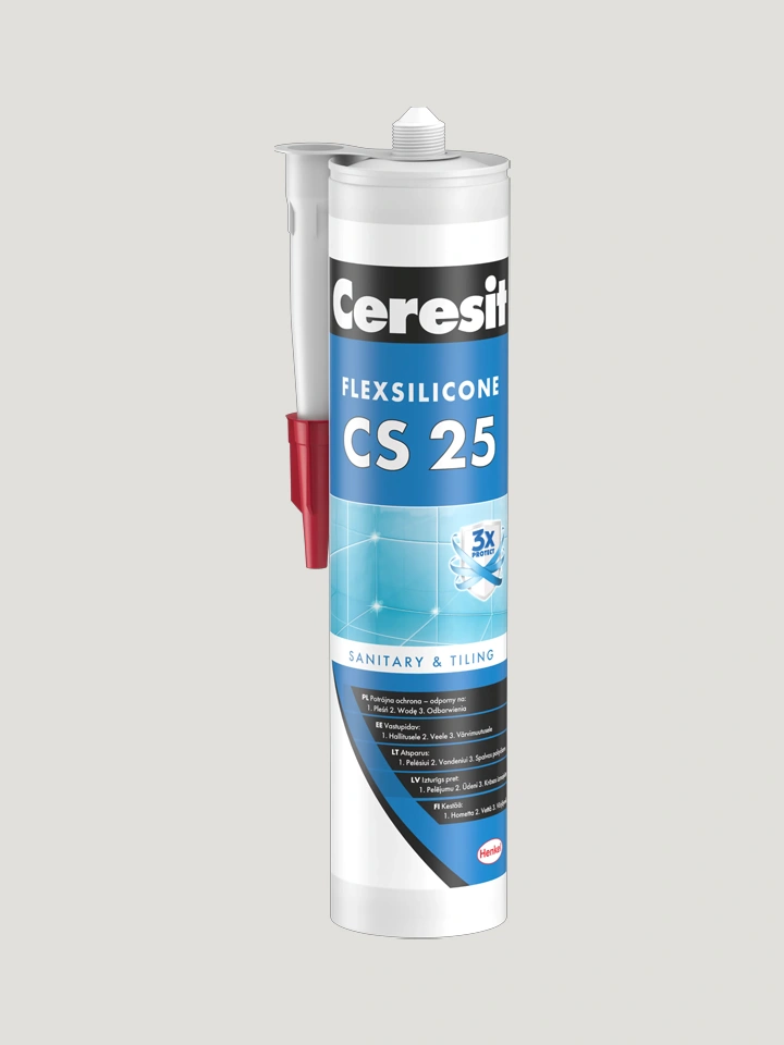 Sanitārais silikons CS25, 280 ml, 03 CARRARA