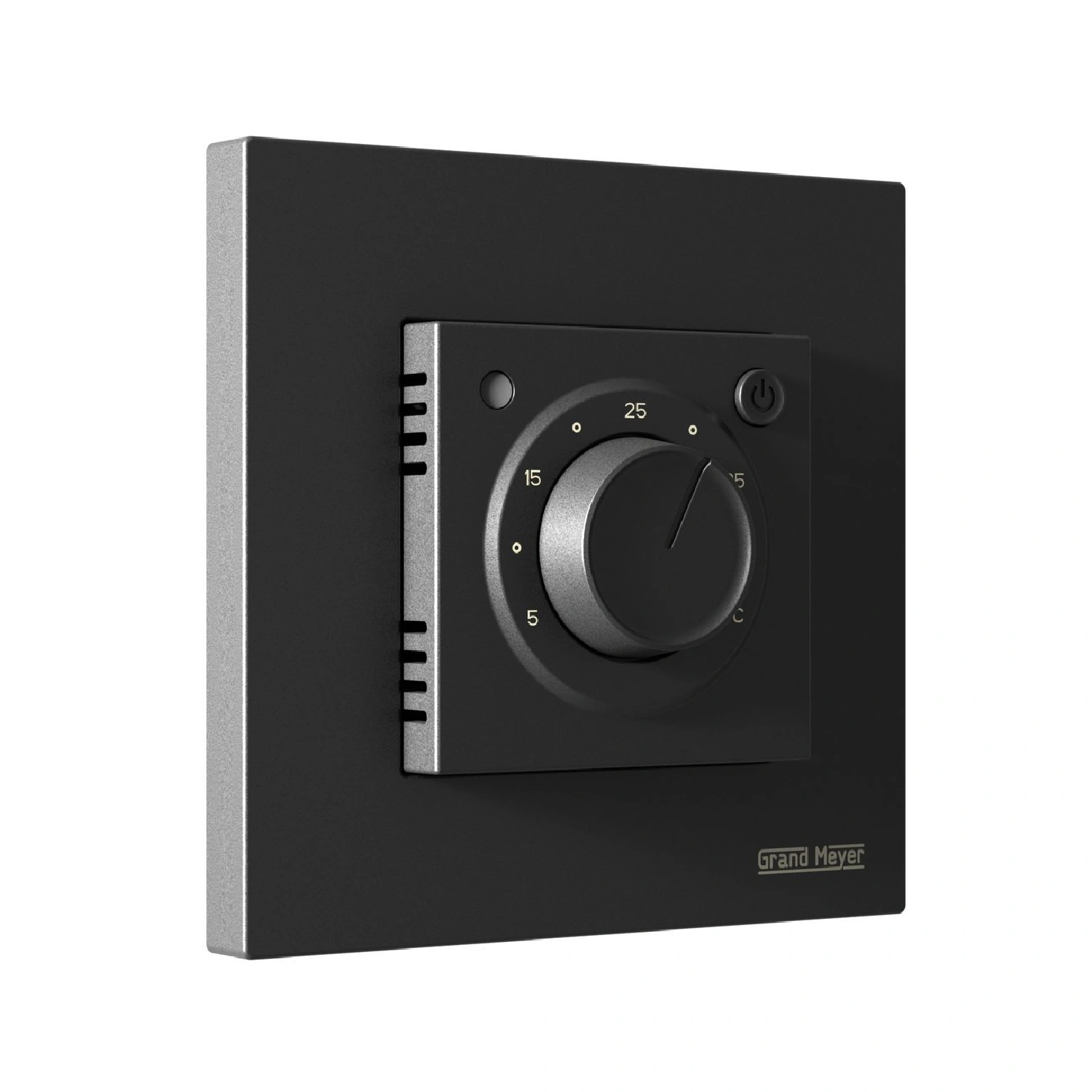 Elektroniskais termoregulators, 3600W, 16A, IP20, melns