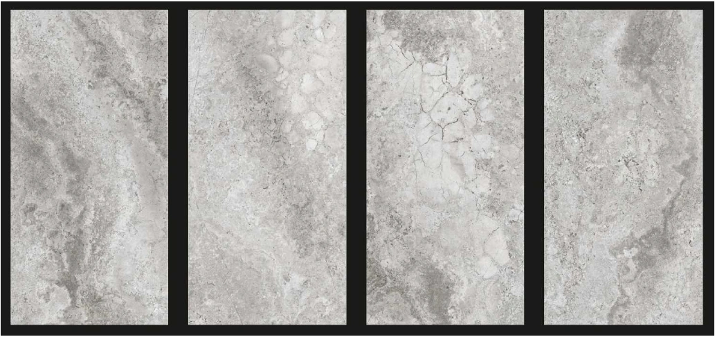 Matētas flīzes CEMENT GREY CARVING, 60x120 cm, VE