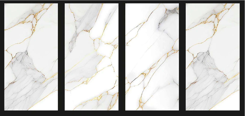 Matētas flīzes GOLDEN MARBLE CARVING, 60x120 cm, VE