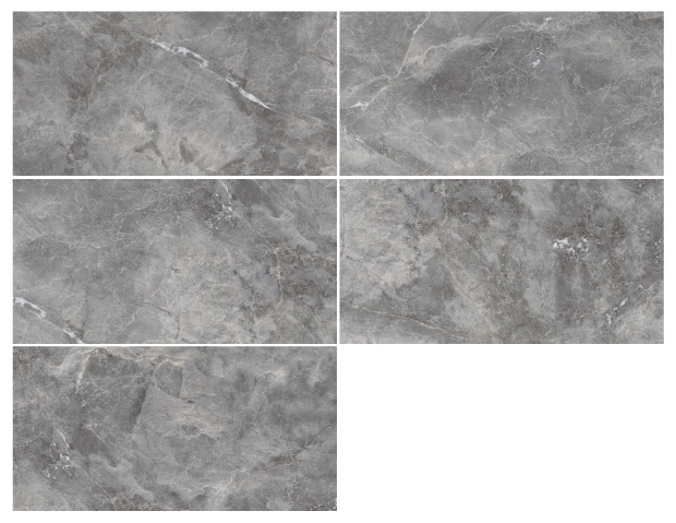 Glossy tiles MONACO GRAPHITE, 60x120 cm, LE