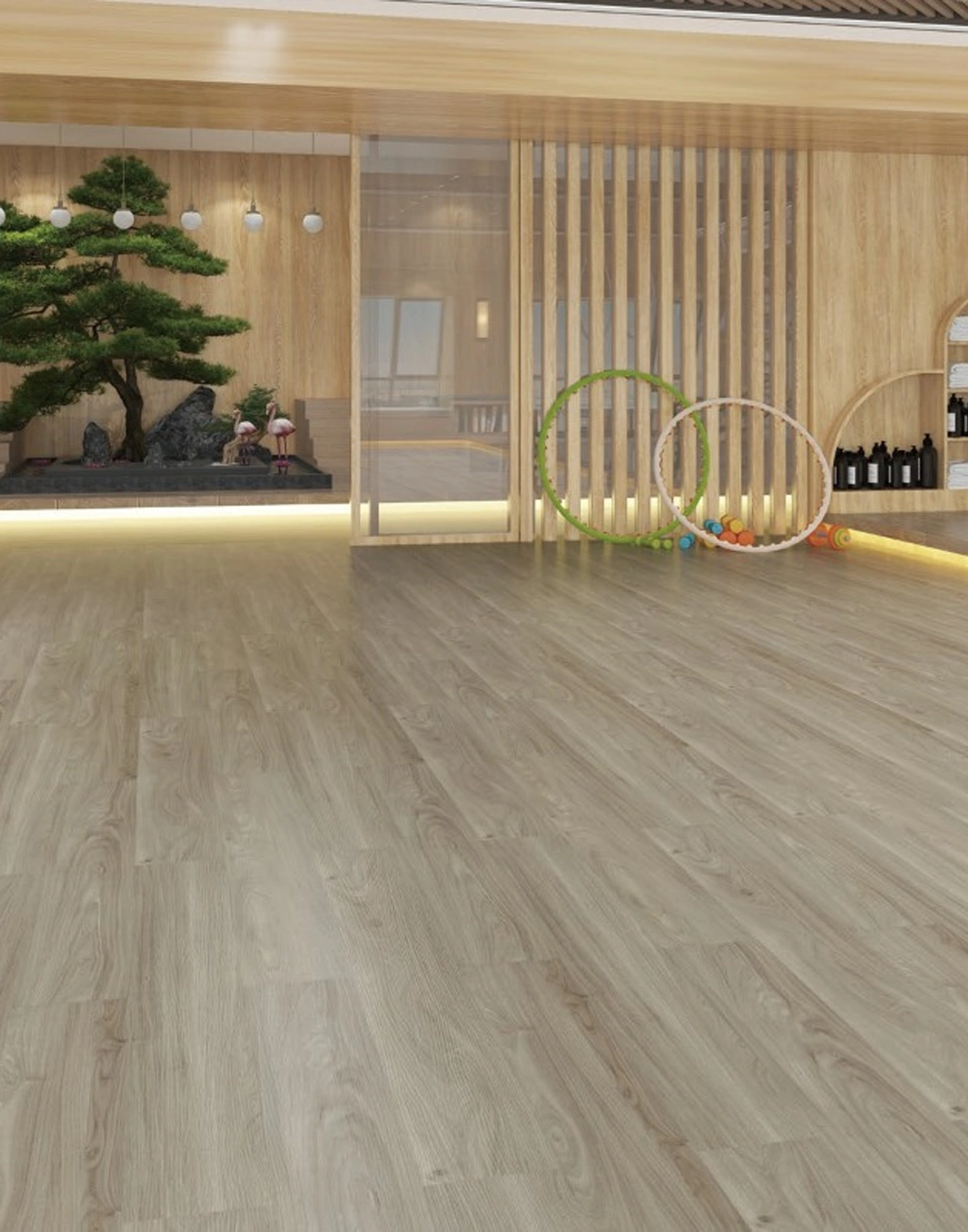 Quartz vinyl tiles CAMEL SAND, SPC, Click system