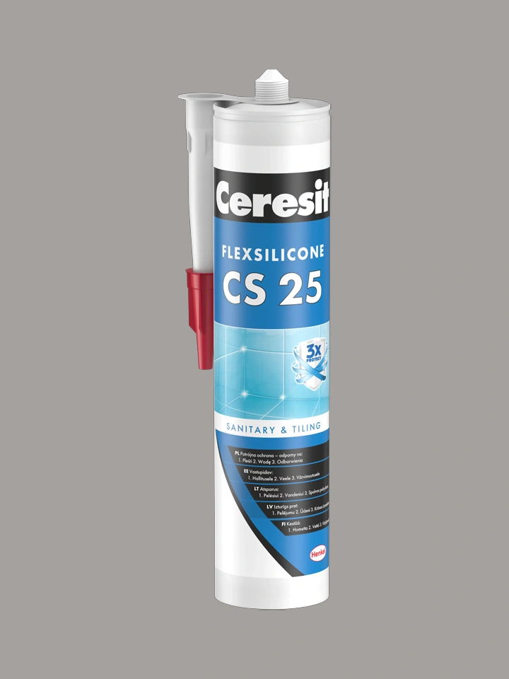 Sanitārais silikons CS25, 280 ml, 14 PLATINUM