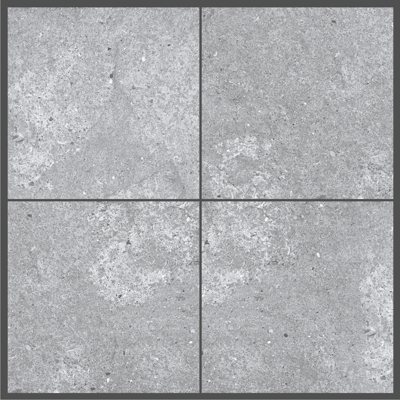 Matētas flīzes CEMENTO GRIGIO, 60x60 cm, SH