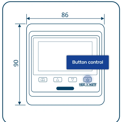 Programmable temperature controller HW800, 16A, 3.6 kW