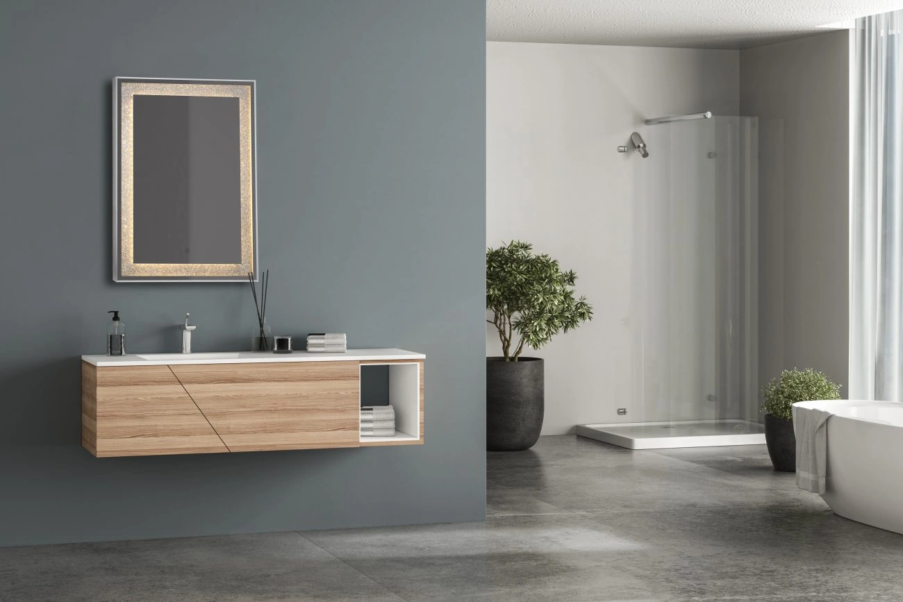 LED mirror HERMINE, 50 x 70 cm, 2700-6500K, 15.5W, 1700Lm, IP44
