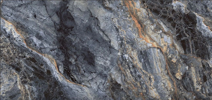 Glancētas flīzes SANTORINI BLUE MARBLE, 60x120 cm, TS