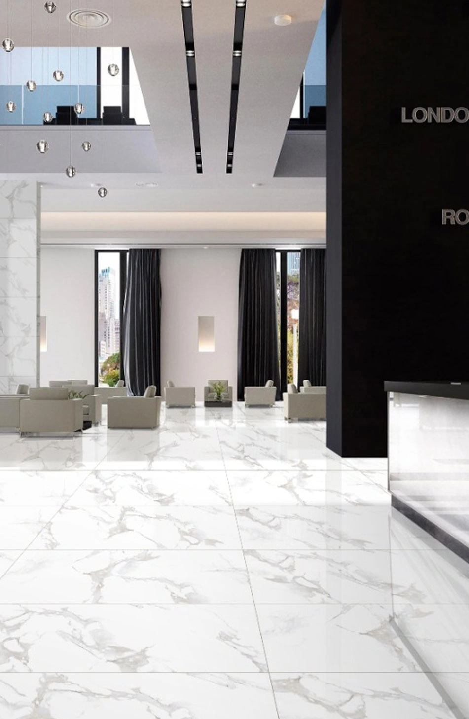 Matētas flīzes MIKONOS WHITE MARBLE SATIN, 60x120 cm, TS