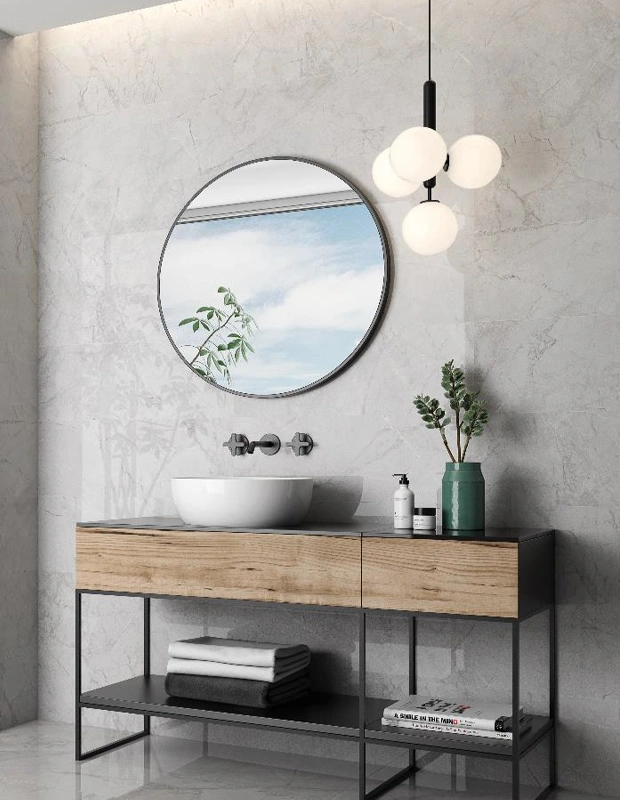 Glancētas sienas flīzes ESS. GALES GREY, 25x70 cm, US