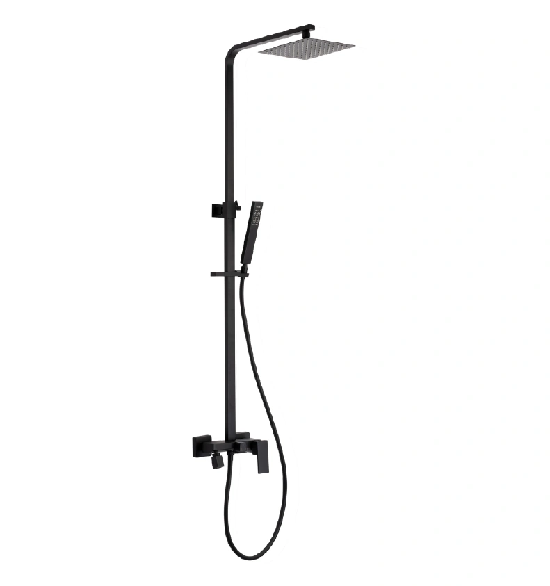 Lietus dušas komplekts FAUCET, Melns