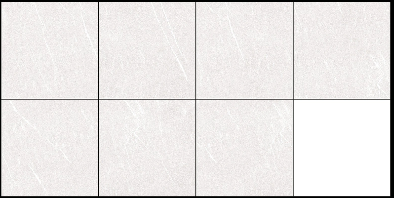 Matētas flīzes TRESCO BIANCO, 60x60 cm, AM