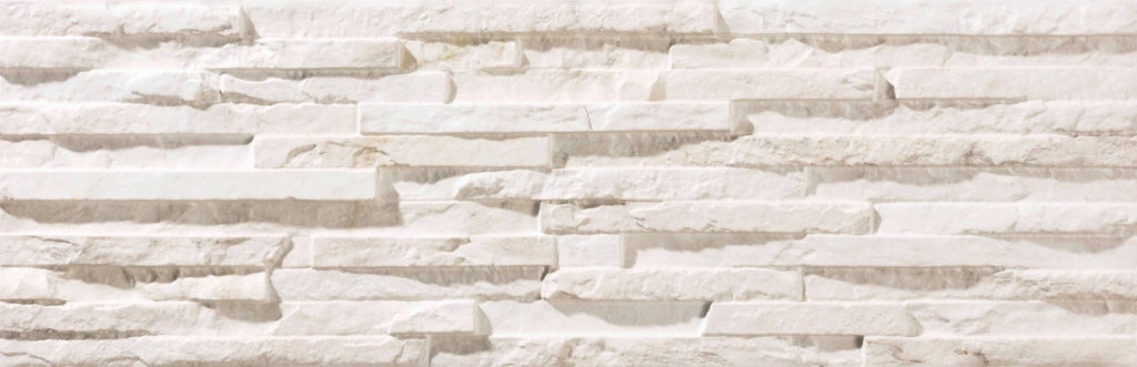 Klinkera flīzes iekštelpām un fasādei RUSTIC PEAK WHITE, 17x52cm, EC