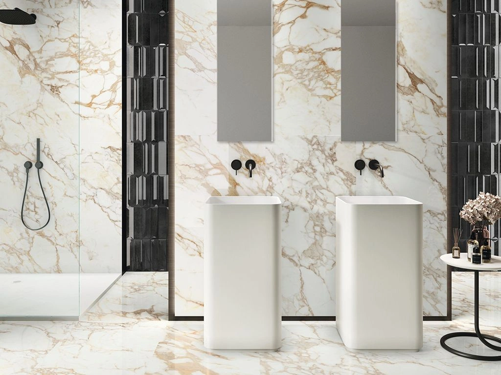 Glancētas flīzes CALACATTA GOLD RECT, 60x120 cm, APE