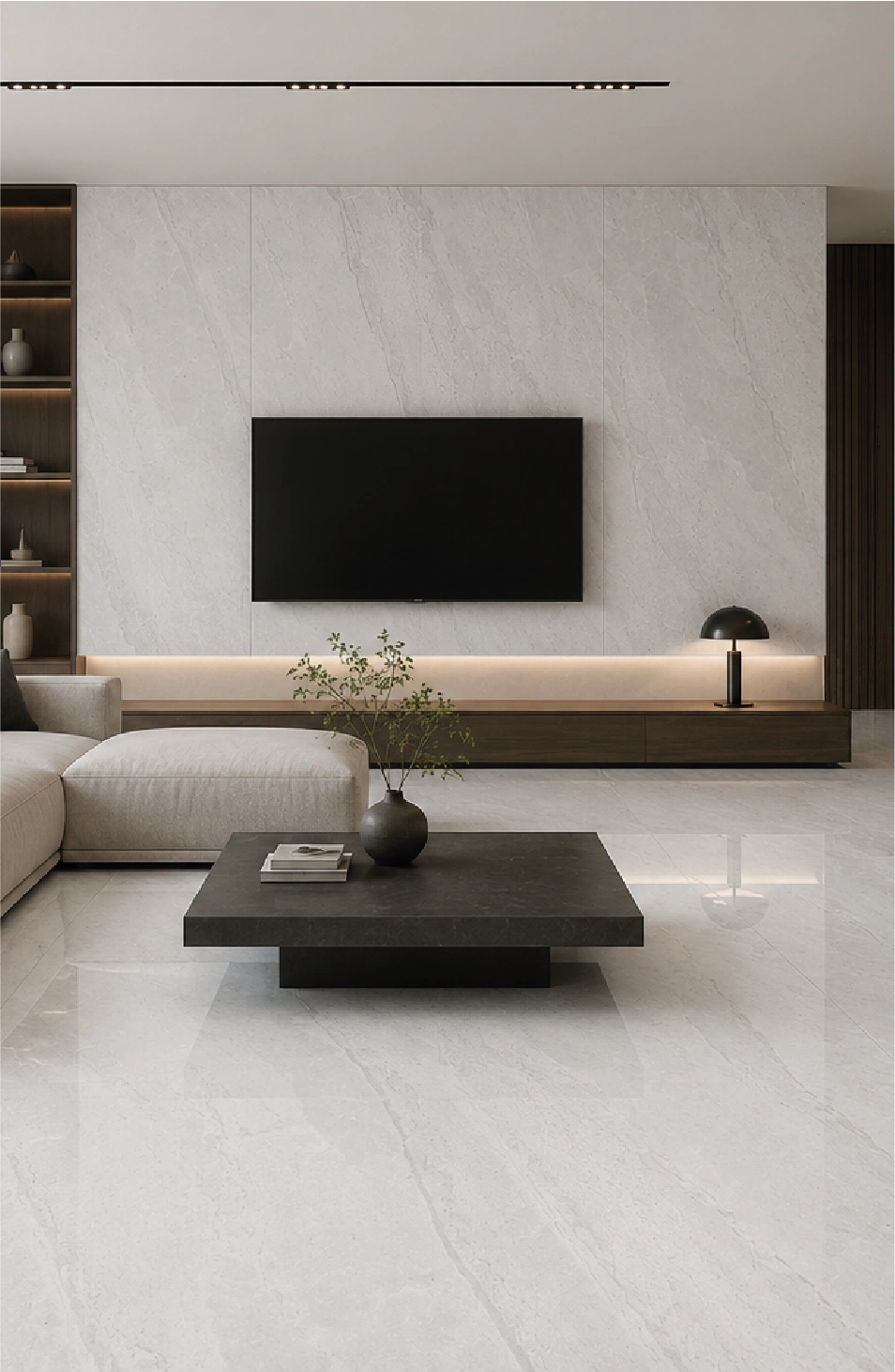 Matētas flīzes CORTINA STONE BIANCO CARVING, 60x60 cm, TS