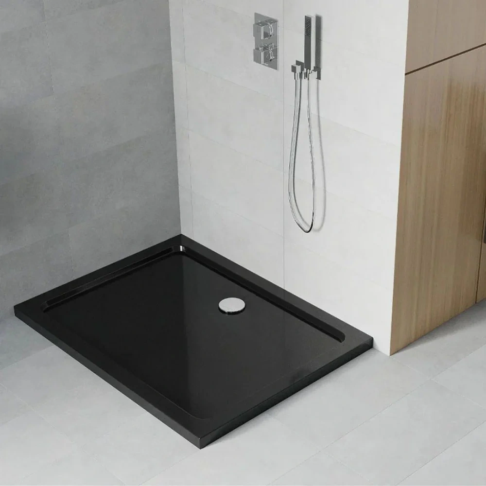 Shower tray with anti-slip coating, 80x80x3.5 cm