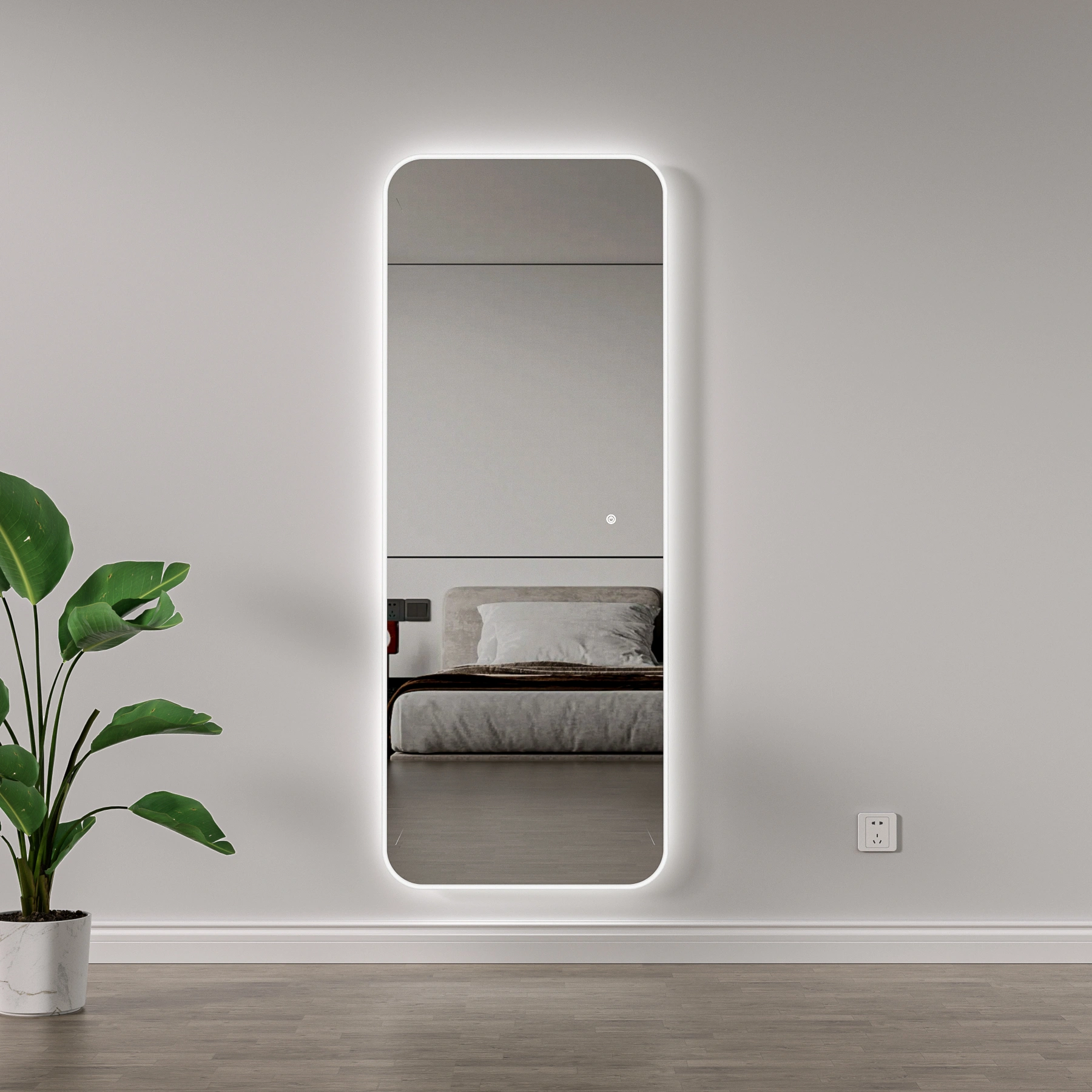 Spogulis ar LED apgaismojumu RIFLESSO, 180 x 70 cm, 2700-6500K, 52W, 5808Lm, IP44