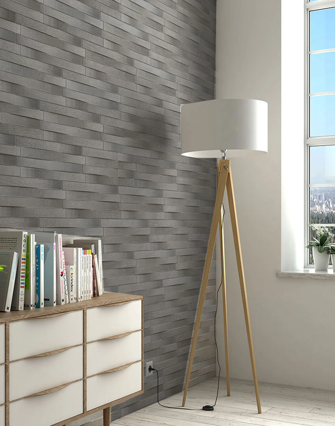 Clinker tiles for indoor use and facades RUSTIC CHEROKEE GRAFITO, 17x52cm, EC
