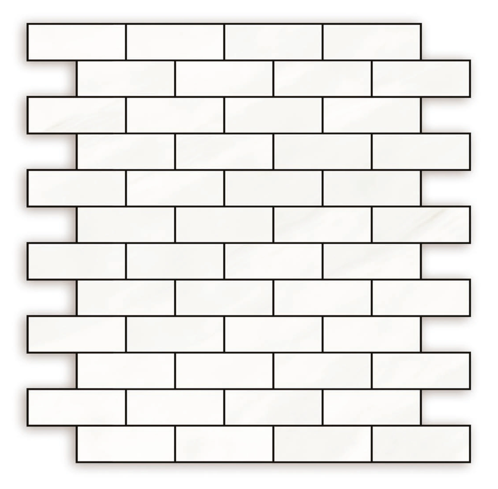 Matēta akmens mozaīka, 30x30 cm, ARENA WHITE
